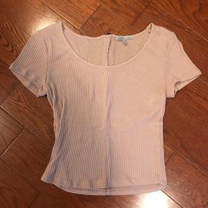 Pink rubbed crop top